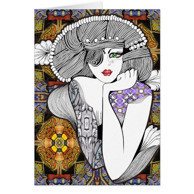 Cartão Diva pagã (Frente)