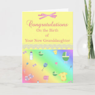 Cartão Diva's Congrats on Your New Granddaughter Card
