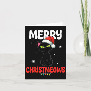 Cartão Diversão Alegre Natal Gatos Alegre Natal Crianças