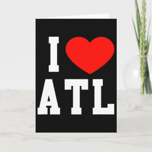 Cartão Diversão Amor Atlanta Geórgia Souvenir Férias Atl 