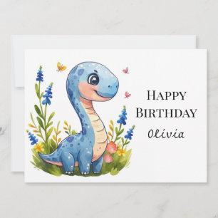 Cartão Diversão Boho Dino Birthday