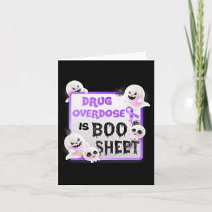 Cartão Diversão Boo Halloween A Sobredosagem De Drogas Fa