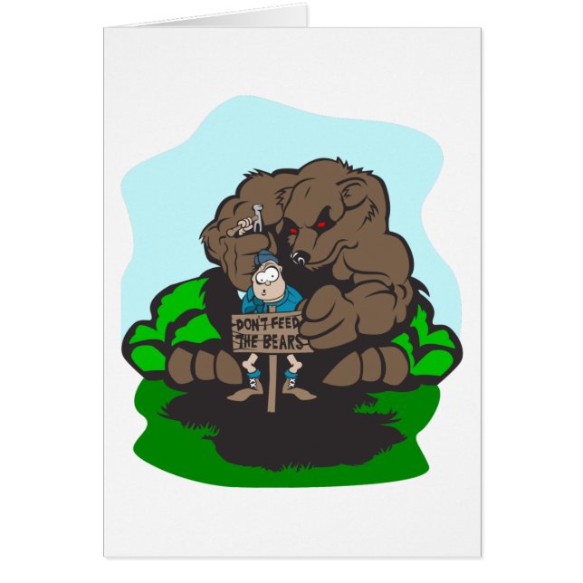 Cartão Diversão de acampamento (Frente)