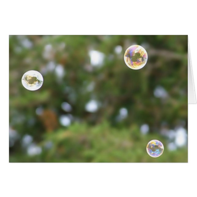 Cartão Diversão de Bubblin (Frente horizontal)