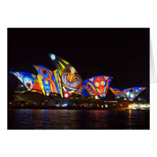 Cartão diversão de casa de ópera sydney