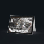 Cartão Diversão de Coração para Filha Cardíaca Gato<br><div class="desc">Se você ama Cats ou Animais,  este cartão trará um sorriso ao seu rosto Perfeito para a Filha que ama Cats.  Podemos nem sempre olhar para os olhos,  mas sempre de coração para coração</div>