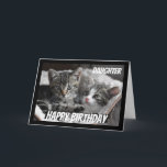 Cartão Diversão de Coração para Filha Cardíaca Gato<br><div class="desc">Se você ama Cats ou Animais,  este cartão trará um sorriso ao seu rosto Perfeito para a Filha que ama Cats.  Podemos nem sempre olhar para os olhos,  mas sempre de coração para coração</div>