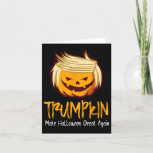 Cartão Diversão do Halloween Donald Trump Figurume Ideia