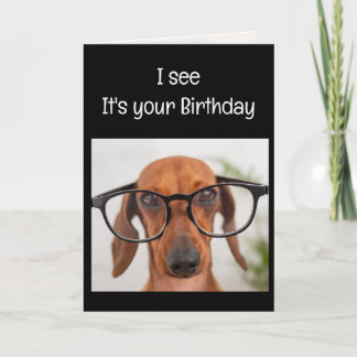 Cartão Diversão do melhor cachorro de aniversário de nunc