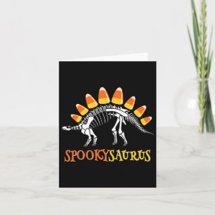 Cartão Diversão do Spookysaurus Candy Corn Dinossaur Hall