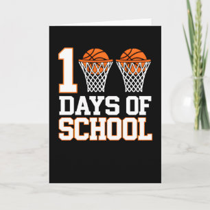 Cartão Diversão Esportiva Basquete 100 Dias de Escola Vin