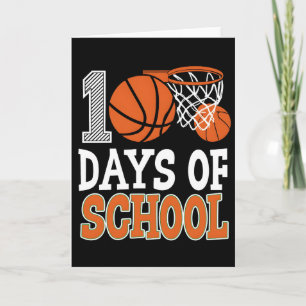 Cartão Diversão Esportiva Basquete 100 Dias de Escola Vin