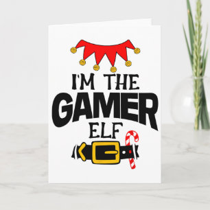 Cartão Diversão Eu Sou O Elfo Gamer Fantasias Natal Famíl