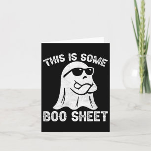 Cartão Diversão Halloween Boo Ghost Costume Este É Um Boo