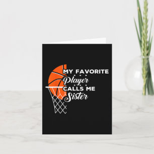 Cartão Diversão Meu Jogador De Basquete Favorito Me Chama