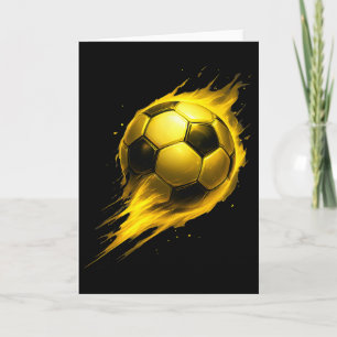 Cartão Diversão no Futebol Efeito Colorido Tie Dye Preto
