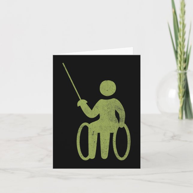 Cartão Diversão para utilizadores de cadeiras de rodas De (Frente)