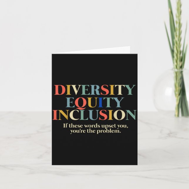Cartão Diversity Equity Inclusion  (Frente)