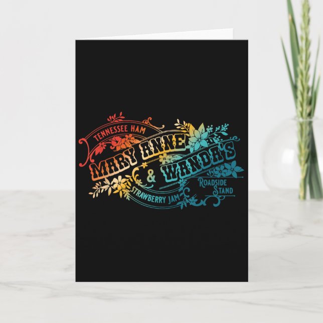 Cartão Divertida geleia de morango Tennessee-ham Mary Ann (Frente)
