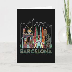 Cartão Divertida Viagem Espanha Rcelona Presente de Féria