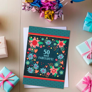 Cartão Divertido 50 Fabulosa Idade Personalizada Cinemato
