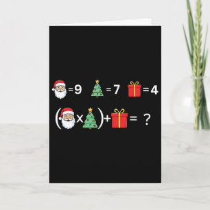 Cartão Divertido 67 Meme Natal Professor de Matemática Pa
