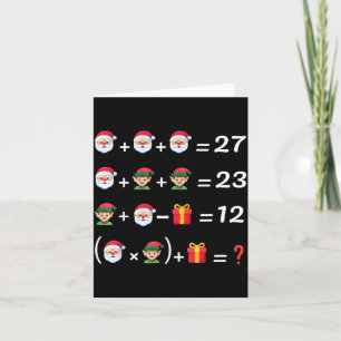 Cartão Divertido 67 Meme Natal Professor de Matemática Pa