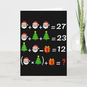 Cartão Divertido 67 Meme Natal Professor de Matemática Pa