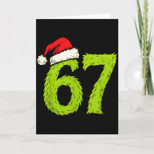 Cartão Divertido 67 Natal Seis Sete Meme 6 7 Adolescentes