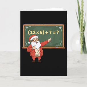 Cartão Divertido 67 Seis Sete Professor de Matemática Nat
