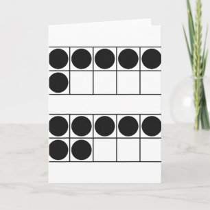 Cartão Divertido 6 7 Número Professores Alunos Seis Sete 