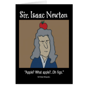 Cartão Divertido - Cartão Newton
