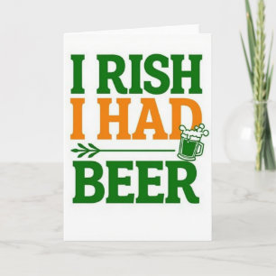 Cartão Divertido Cerveja Irlandesa