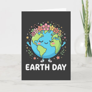 Cartão Divertido Dia da Terra Vá Planeta É o Seu Dia da T