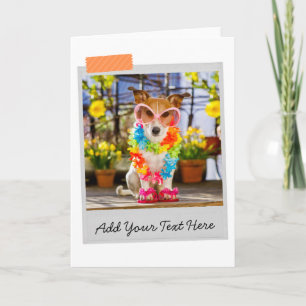 Cartão Divertido do Jack Russell