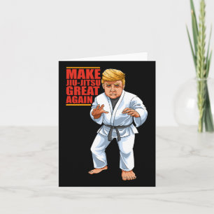 Cartão Divertido Donald Trump Republicano - Jiu-jitsu e B