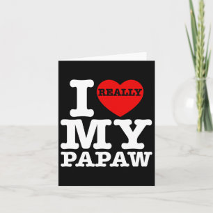 Cartão Divertido Eu Amo Meu Papaw Eu Corto Meu Avô Do Pap