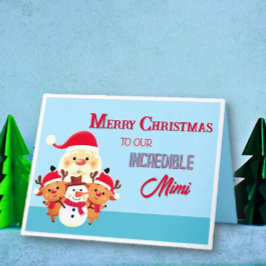 Cartão Divertido! Feliz Natal Mimi