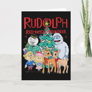 Cartão Divertido Fofinho Rudolph O Rena De Nariz Vermelho
