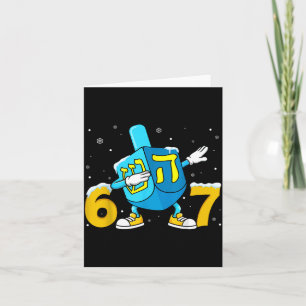 Cartão Divertido Hanukkah Seis Sete Chanukah Dreidel Dabb