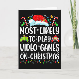 Cartão Divertido jogador mais propenso a jogar videogames