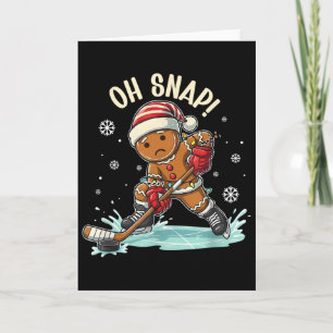 Cartão Divertido Oh Snap Natal Biscoito de Gengibre Jogan