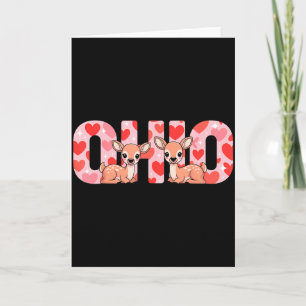 Cartão Divertido Ohio Veado Festa Centro-Ocidental O-h-i-