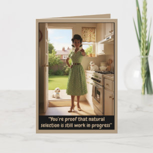 Cartão Divertido retrô 