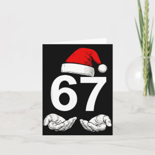 Cartão Divertido Seis Sete 6 7 Meme Gen Alpha Gíria Natal