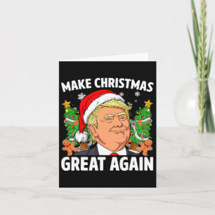Cartão Divertido Trump 2024 Faça o Natal Grande de Novo 