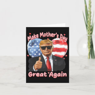 Cartão Divertido Trump Dia das Mães Faça o Dia das Mães Ó