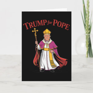 Cartão Divertido Trump Para Papa Católico Vaticano Papado