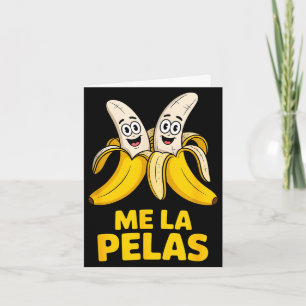 Cartão Divertidos personagens de banana me fazem rir humo