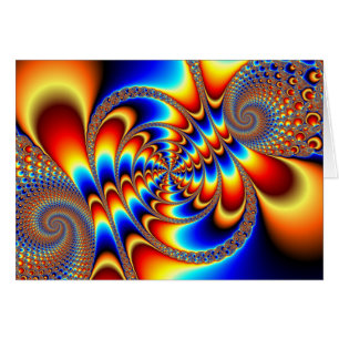 Cartão Divertimento da cor - Fractal